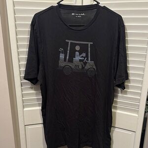 Travis Mathew Black Golf Cart Graphic Tee